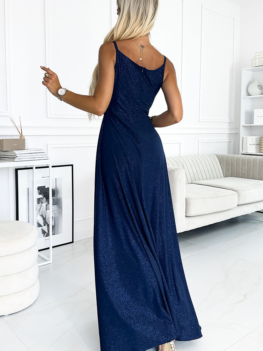 Elegant Maxi glittering Strapless Long dress - Venus Trendy Fashion Online