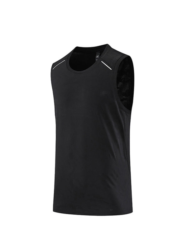 Men's loose round neck breathable and quick-drying running sports vest - Venus Trendy Fashion Online