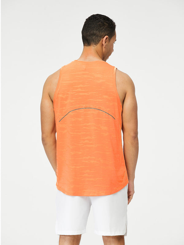 Men's loose round neck breathable and quick-drying running sports vest - Venus Trendy Fashion Online