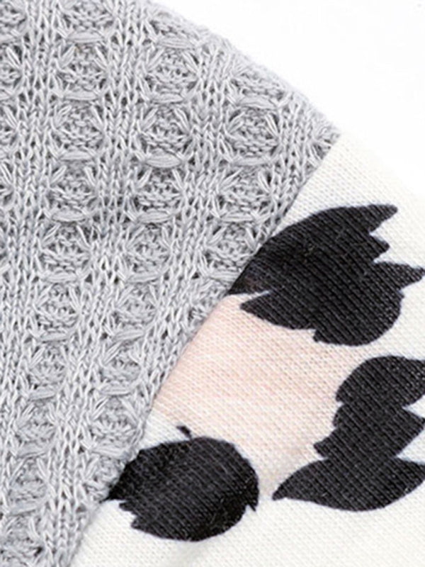 Women's long sleeve leopard print knit top - Venus Trendy Fashion Online