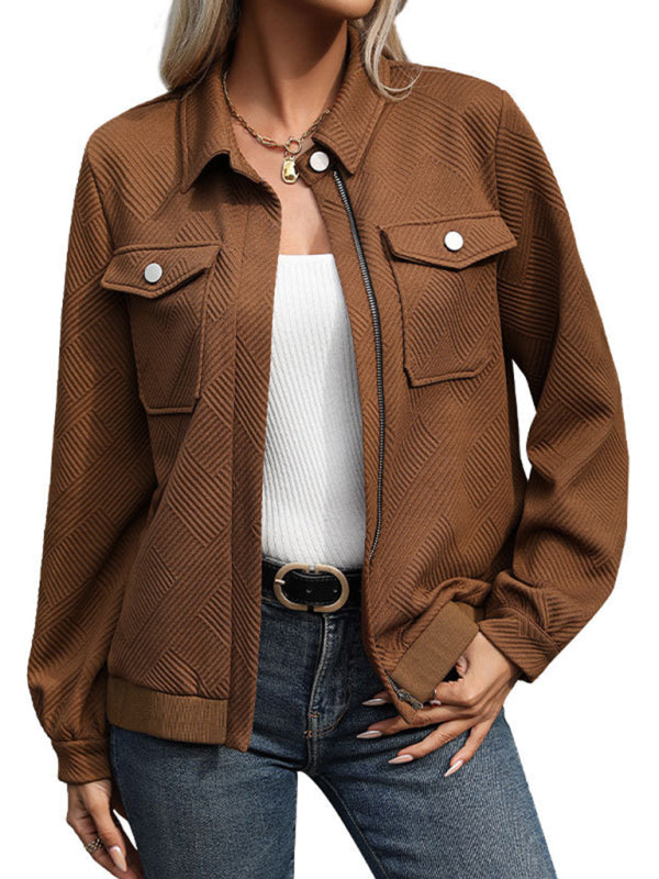 New women's lapel retro casual jacket - Venus Trendy Fashion Online