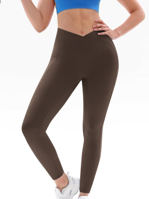 New Women's High Waist Hip Pocket Yoga Pants - Venus Trendy Fashion Online