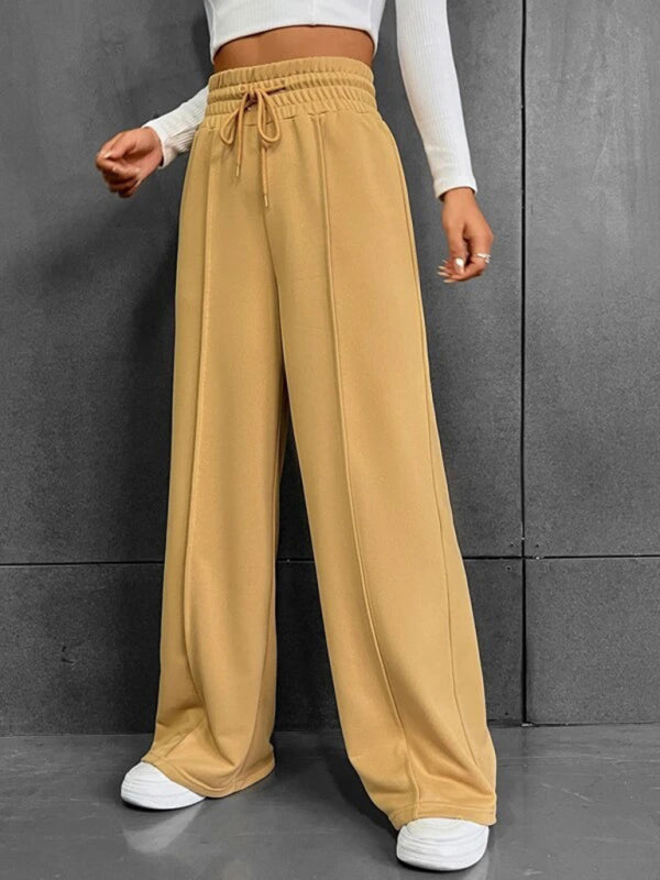 New straight leg loose sweatpants wide leg pants outdoor dance casual trousers