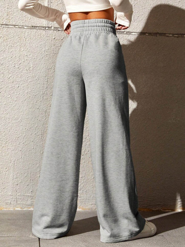 New straight leg loose sweatpants wide leg pants outdoor dance casual trousers
