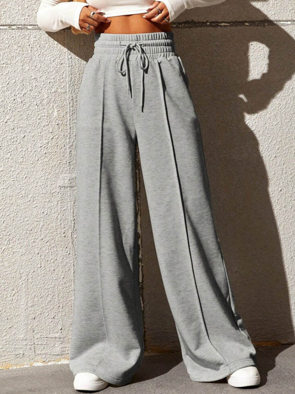 New straight leg loose sweatpants wide leg pants outdoor dance casual trousers - Venus Trendy Fashion Online